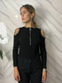 Body donna con maniche e spalle scoperte